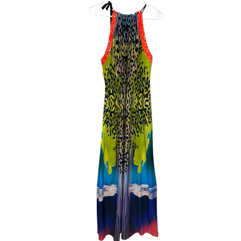 Hale Bob Maxi Dress Colorful Vibrant Size L - Picture 4 of 4